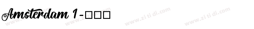 Amsterdam 1字体转换